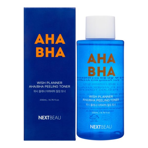 NEXTBEAU Wish Planner AHA/BHA Peeling Toner Отшелушивающий пилинг-тонер с AHA/BHA кислотами для проб